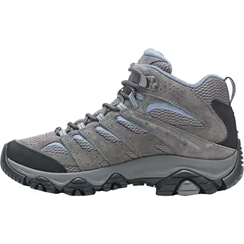 Merrell Women's Moab 3 Mid Waterproof Hiking Boot, Granite, 8