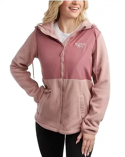 Reebok Women's Jacket - Polar Fleece Sweatshirt Jacket - Lightweight Coat for Women (S-XL)