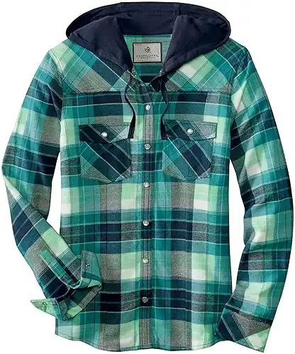 Legendary Whitetails Women's Lumber Jane Hooded Flannel Shirt